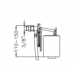 Mey İthalat® Japar 3/8 Şok Kapatmalı Flatör