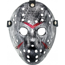 Mey İthalat®    Jason Maskesi Hannibal Maskesi Metal Gümüş Renk 20x25 cm