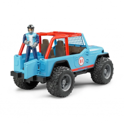Mey İthalat® Jeep Cross Mavi Safari Aracı Ve Kasklı Pilotu