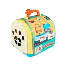 Mey İthalat® JND-3615 Taşıma Çantalı Hareketli Pilli Köpek Set (Pet Shop) -Vardem Oyuncak