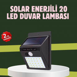 Mey İthalat® Kablo Gerektirmeyen Solar LED Bahçe ve Veranda Işığı