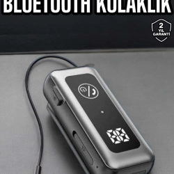 Mey İthalat® Kablolu Bluetooth Kulaklık Kulak İçi Stereo Mikrofonlu Dijital Göstergeli