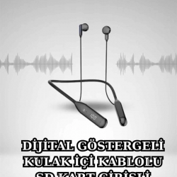 Mey İthalat® Kablolu Bluetooth Kulaklık ve Kadınlara Özel Bileklik Hediyeli Yeni Nesil Akıllı Saat 3 Kordonlu