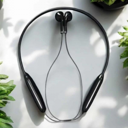 Mey İthalat® Kablolu Boyun Askılı Dijital Göstergeli Bluetooth Kulaklığı 60 Saat