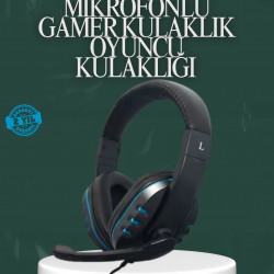Mey İthalat® Kablolu Gaming Headset – Net Ses Ayrımı ve Ayarlanabilir Konfor