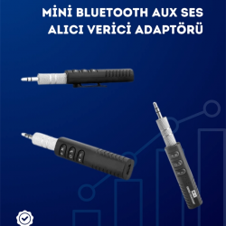 Mey İthalat® Kablolu Hoparlör ve Kulaklıklar İçin Bluetooth Adaptör | Mini Boy, Klipsli, Taşınabilir