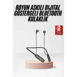 Mey İthalat® Kablolu Kulak İçi Bluetooth Kulaklık 100 Saat ANC Özellikli Boyun Bantlı