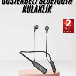 Mey İthalat® Kablolu Kulak İçi Bluetooth Kulaklık 100 Saat ANC Özellikli Boyun Bantlı