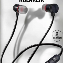 Mey İthalat® Kablolu Mıknatıslı Sport Kulaklık Bluetooth Bağlantılı