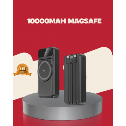 Mey İthalat® Kablosuz 15W Şarj Destekli 10000 mAh Taşınabilir Powerbank – Hızlı Şarj Özellikli