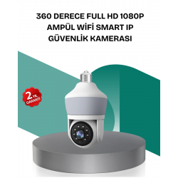 Mey İthalat® Kablosuz 360° Döner Başlıklı Full HD Güvenlik Kamerası
