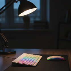 Mey İthalat® Kablosuz Aydınlatmalı Klavye Mouse Seti Türkçe Q Tuş Dizilimi