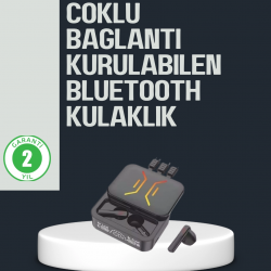 Mey İthalat® Kablosuz Bluetooth 5.0 Kulaklık – 300mAh Şarj Kutusu