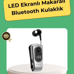 Mey İthalat® Kablosuz Bluetooth 5.2 Kulaklık – Titreşimli Uyarı ve Uzun Pil Ömrü
