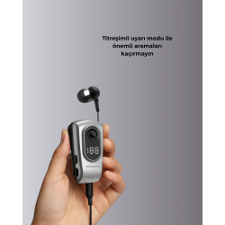 Mey İthalat® Kablosuz Bluetooth 5.2 Kulaklık – Titreşimli Uyarı ve Uzun Pil Ömrü