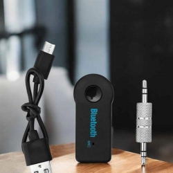 Mey İthalat® Kablosuz Bluetooth Aux Araç Kiti Siyah Hafıza Kartlı