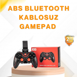 Mey İthalat® Kablosuz Bluetooth Gamepad PC Android TV Uyumlu Oyun Kumandası