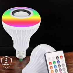 Mey İthalat® Kablosuz Bluetooth Hoparlör Led Lamba