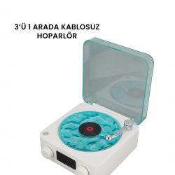 Mey İthalat® Kablosuz Bluetooth Hoparlör MAVİ