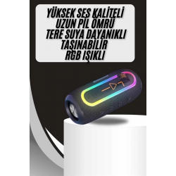 Mey İthalat® Kablosuz Bluetooth Hoparlör Taşınabilir Çoklu Bağlantılı Özelliği