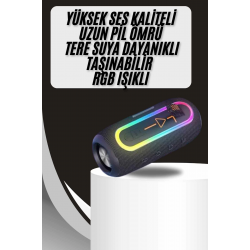 Mey İthalat® Kablosuz Bluetooth Hoparlör Taşınabilir Çoklu Bağlantılı Özelliği
