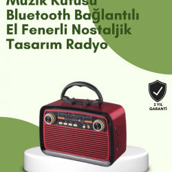 Mey İthalat® Kablosuz Bluetooth Hoparlör – Yüksek Ses Kalitesi, Uzun Pil Ömrü, FM ve AM Radyo Fonksiyonu