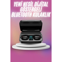 Mey İthalat® Kablosuz Bluetooth Kulaklık Android ve İOS Uyumlu Led Göstergeli Powerbankli