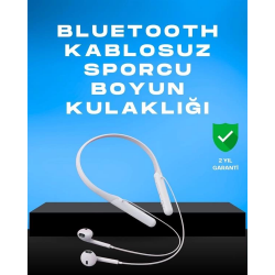 Mey İthalat® Kablosuz Bluetooth Kulaklık – Boyun Askılı, 100 Saat Pil Ömrü