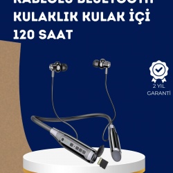 Mey İthalat® Kablosuz Bluetooth Kulaklık – Gürültü Engelleme, Dokunmatik Kontrol, Uzun Pil Ömrü