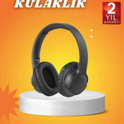 Mey İthalat® Kablosuz Bluetooth Kulaklık Kulak Üstü Mikrofonlu 5.0 Bluetooth ANC Özelliği
