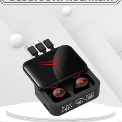 Mey İthalat® Kablosuz Bluetooth Kulaklık Powerbank Özellikli Göstergeli Hd Mikrofon