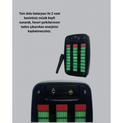 Mey İthalat® Kablosuz Bluetooth Müzik Cihazı – 2 Saat Batarya Süresi, Şık ve Taşınabilir