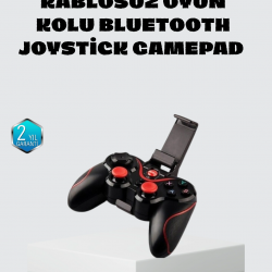 Mey İthalat® Kablosuz Bluetooth Oyun Kolu Mobil TV PC Uyumlu Ergonomik Tasarım