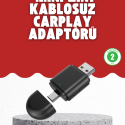 Mey İthalat® Kablosuz CarPlay Dönüştürücü – Akıllı Tak & Çalıştır Araç Adaptörü