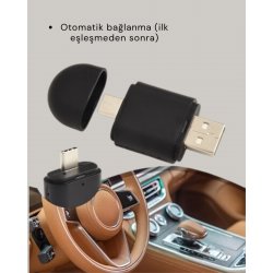 Mey İthalat® Kablosuz CarPlay Dönüştürücü – Akıllı Tak & Çalıştır Araç Adaptörü