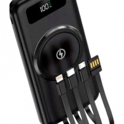 Mey İthalat® Kablosuz Çoklu Şarj Girişli 10.000 Mah Kablolu Powerbank Taşınabilir