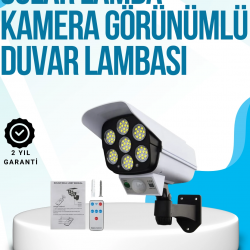Mey İthalat® Kablosuz, Güneş Paneliyle Şarj Olan Dış Mekan Lambası – 8-10 Saat Aydınlatma Süresi