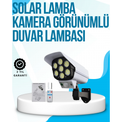 Mey İthalat® Kablosuz, Güneş Paneliyle Şarj Olan Dış Mekan Lambası – 8-10 Saat Aydınlatma Süresi