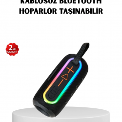 Mey İthalat® Kablosuz Hoparlör – Bluetooth 5.1, Güçlü Bas ve 10 Metre Menzil