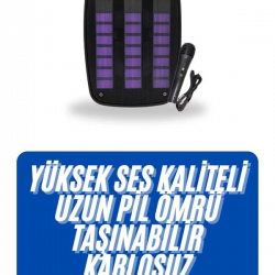 Mey İthalat® Kablosuz Hoparlör İOS ve Android Uyumlu Şarjlı SD Kart Girişli Bluetooth Hoparlör