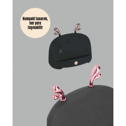 Mey İthalat® Kablosuz İndüksiyonlu Telefon Tutucu ve Stereo Hoparlör – Şık ve Fonksiyonel Tasarım