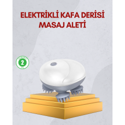 Mey İthalat® Kablosuz Kafa ve Vücut Masaj Aleti Taşınabilir Tasarım