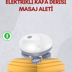 Mey İthalat® Kablosuz Kafa ve Vücut Masaj Aleti Taşınabilir Tasarım