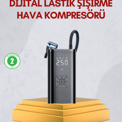 Mey İthalat® Kablosuz Kullanımlı Dijital Kontrollü Taşınabilir Şişirme Cihazı