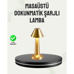 Mey İthalat® Kablosuz LED Masa Lambası 1800mAh 3 Renk Aydınlatma Dokunmatik