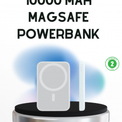 Mey İthalat® Kablosuz MagSafe Powerbank – iPhone Uyumlu, 10000 mAh, Isı Dağılımlı