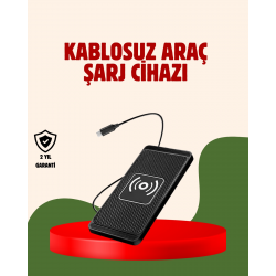 Mey İthalat® Kablosuz Manyetik Araç Şarj Pedi – Hızlı, Güvenli, Isınma Korumalı Tasarım