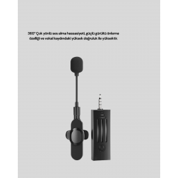 Mey İthalat® Kablosuz Mikrofon K35