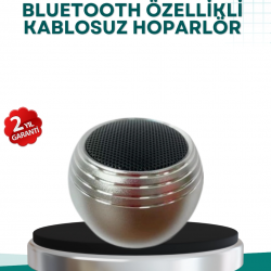 Mey İthalat® Kablosuz Mini Hoparlör Şarjlı TWS Destekli Kompakt Ses Sistemi