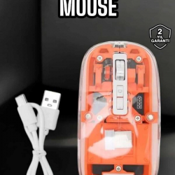 Mey İthalat® Kablosuz Mouse Fare 5.0 Bluetooth Bağlantılı USB Girişli